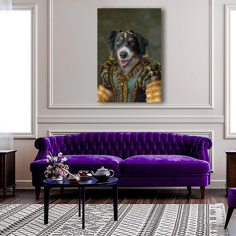 Royal Vintage - Pet Queen - Pet Portrait